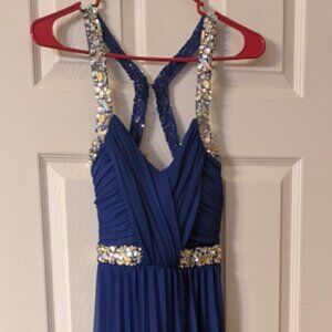 Royal Blue City Studio Prom Dress